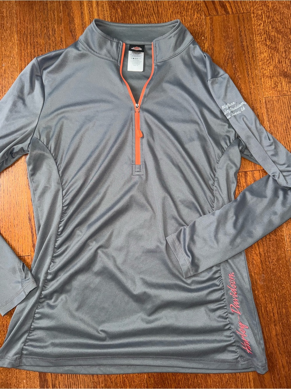 Harley-Davidson Gray Pullover with Orange Trim